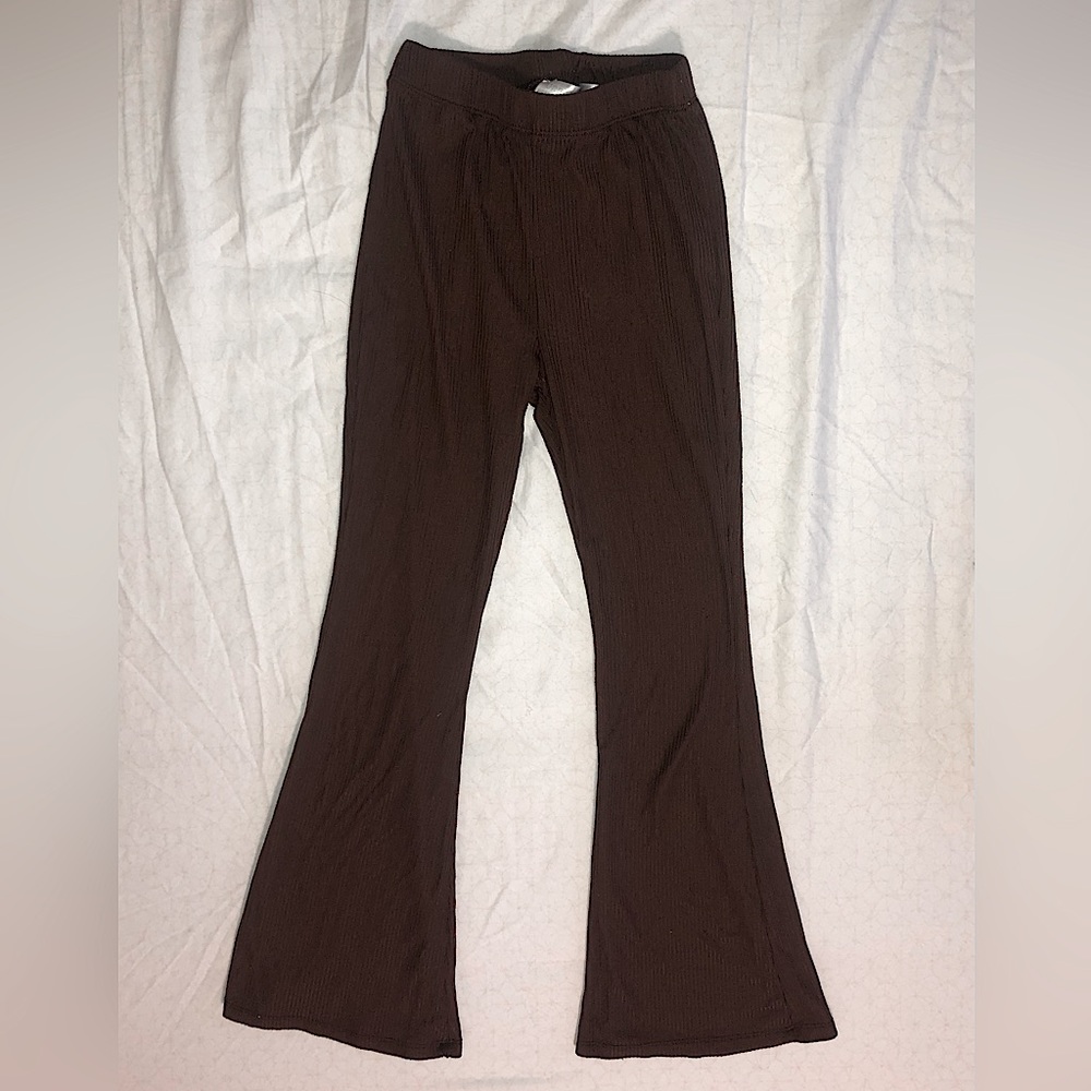 Brown flare pants